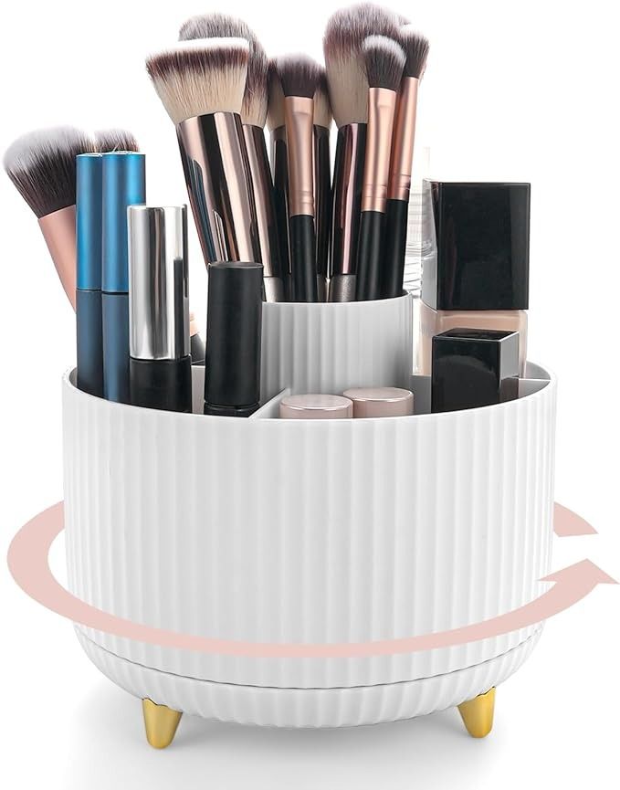 360° Rotating Makeup Brush Holder